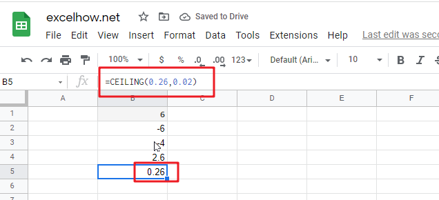 google sheets ceiling function1