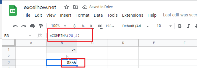 google sheets combina function1