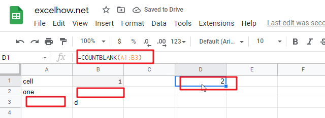 google sheets countblank function1