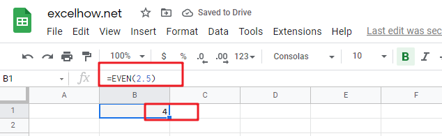 google sheets even function1