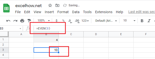 google sheets even function1