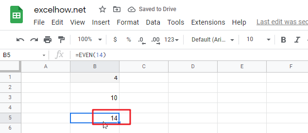 google sheets even function1