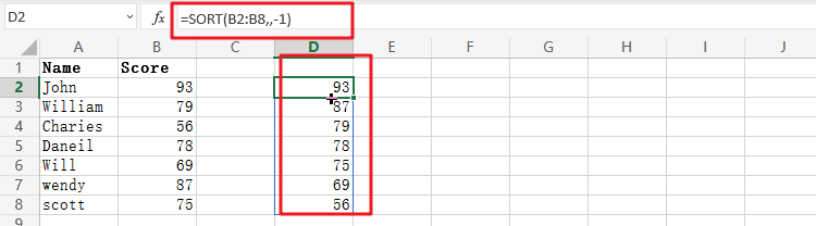 excel sort function1