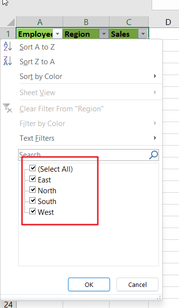 filter multiple value1