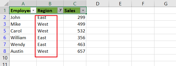 filter multiple value1