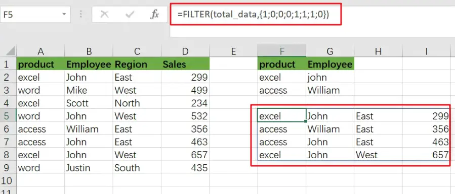 Filter or Extract for Multiple OR Criteria