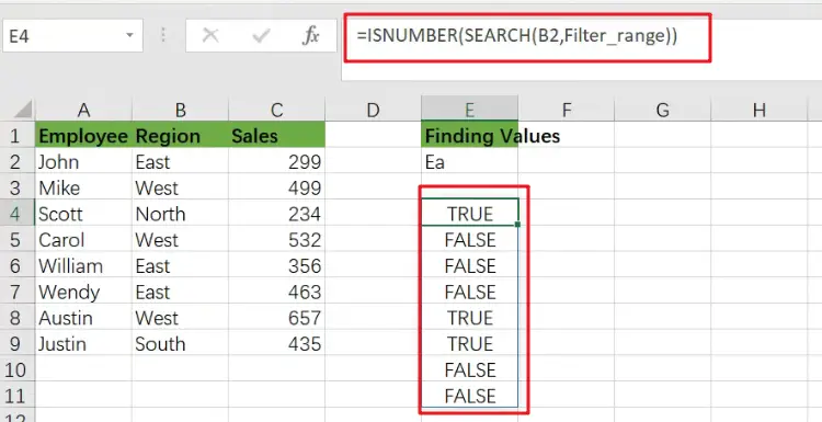 filter with partial match1