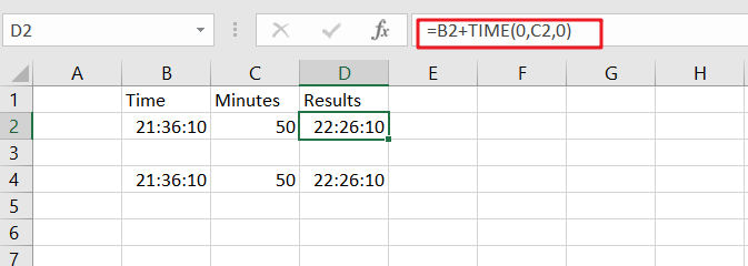 Add Minutes to Time1