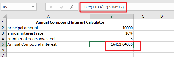 Calculate Compound Interest1