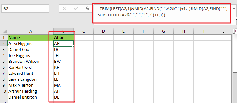 abbreviate names1