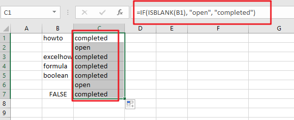 check if a cell is blank 1