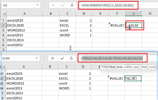 count cell that contain case sensitive1