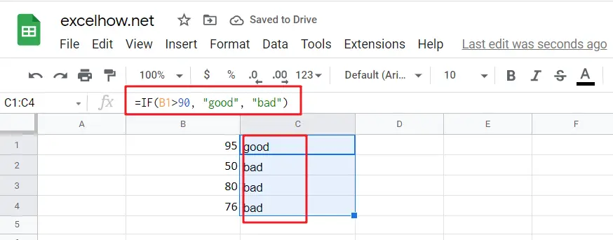 google sheets IF function1