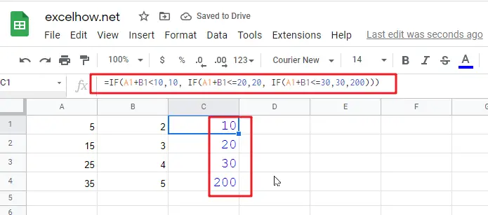 google sheets nested if function1