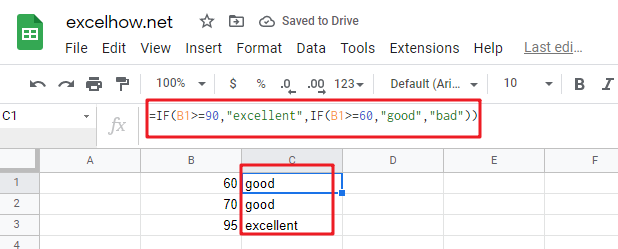 google sheets nested if function1