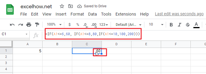 google sheets nested if function1