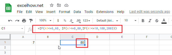 google sheets nested if function1