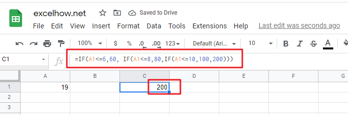 google sheets nested if function1