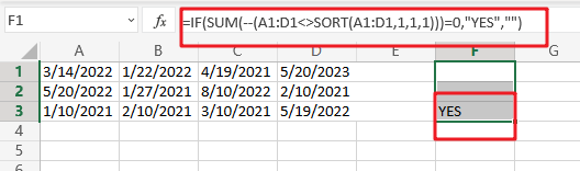sort dates in chronological order1