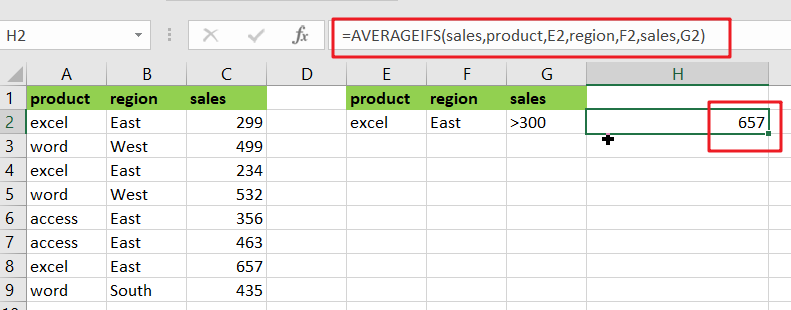 5 Average cells based on multiple criteria1