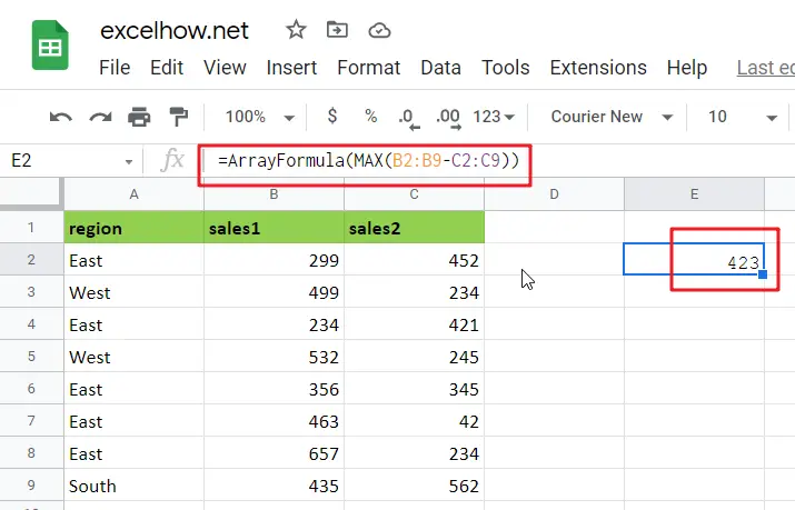 6 Array Formula Examples google sheets1