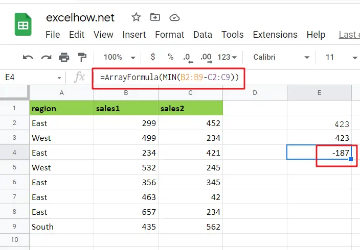 6 Array Formula Examples google sheets1