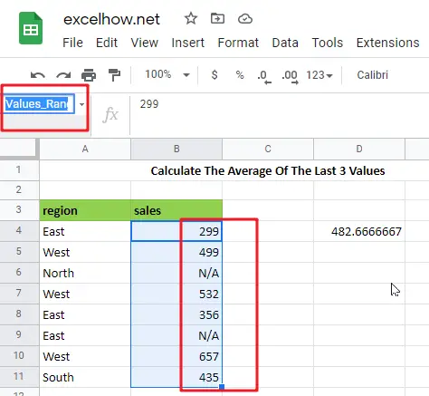 Average the last 3_ 5 or N numeric values in google sheets1