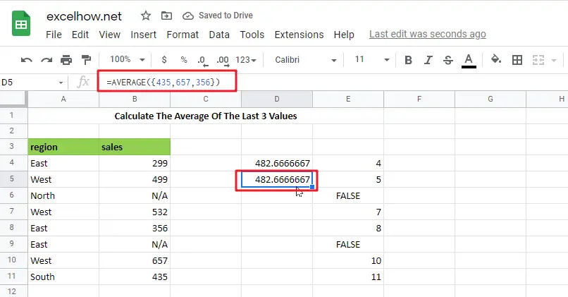 Average the last 3_ 5 or N numeric values in google sheets1