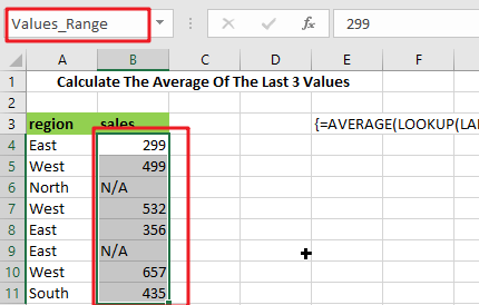 Average the last 3_ 5 or N numeric values1