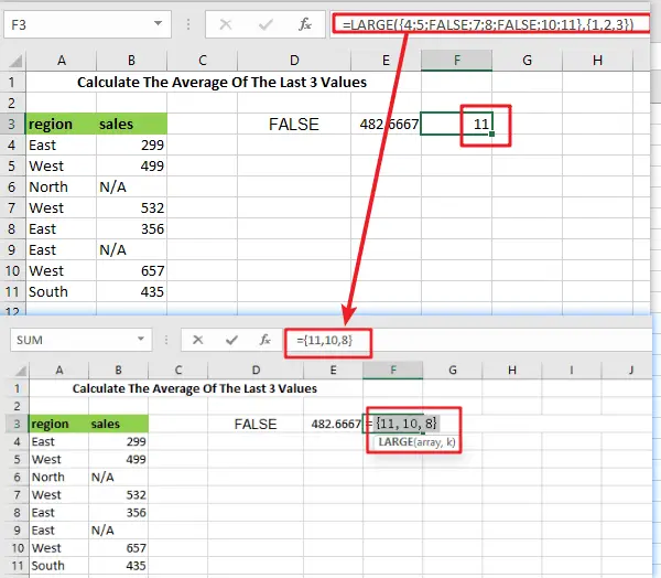 Average the last 3_ 5 or N numeric values1