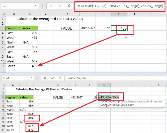 Average the last 3_ 5 or N numeric values1