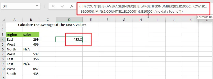 Average the last 3_ 5 or N numeric values1