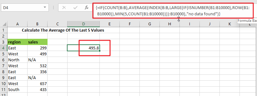 Average the last 3_ 5 or N numeric values1