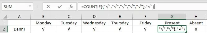 Count Attendance and Absence1