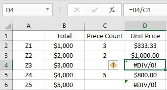 Trap Error or Replace Error by Specific Value with IFERROR function1