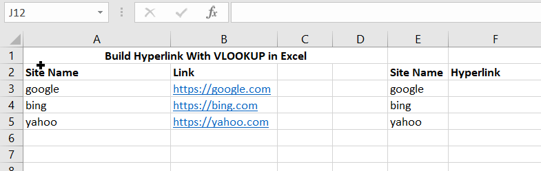 4 Build hyperlink with VLOOKUP1