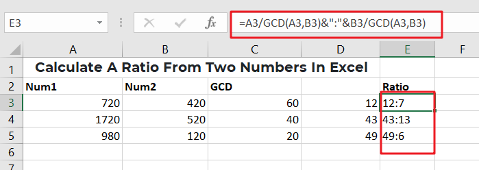 6 Calculate a ratio from two numbers1