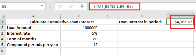 Calculate interest for given period1
