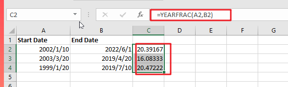 Calculate years between dates1
