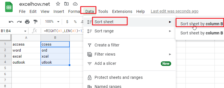 Google Sheets Sort by Second or Third character1