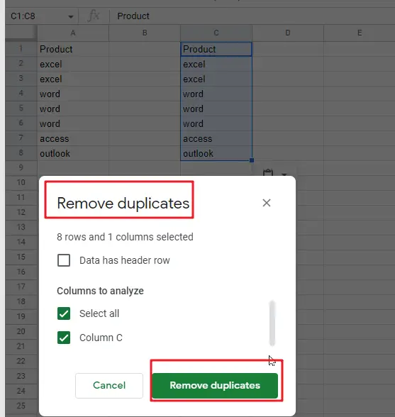 Rand Data by the Number of Occurrences in Google sheets3