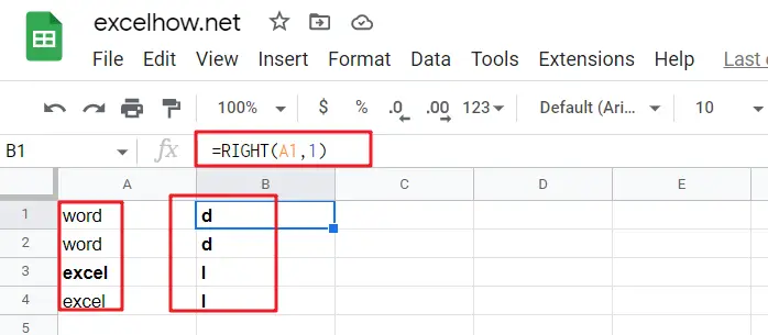 Sort Data by Last Character in google sheets1