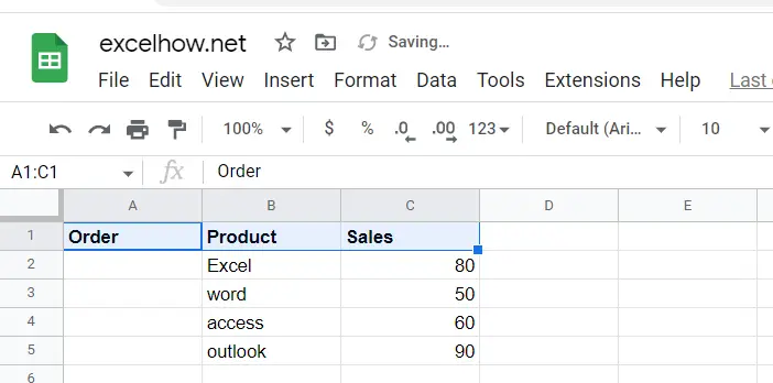 Sort Dynamic Data in google sheets1