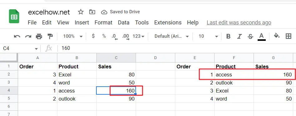 Sort Dynamic Data in google sheets1