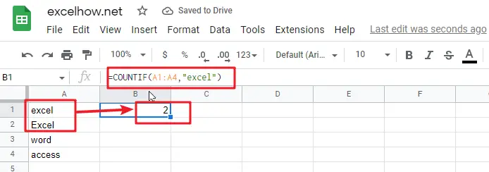 google sheets COUNTIF function1