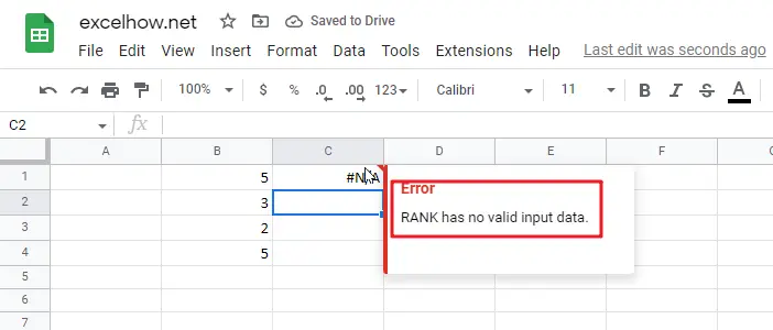 google sheets rank function1