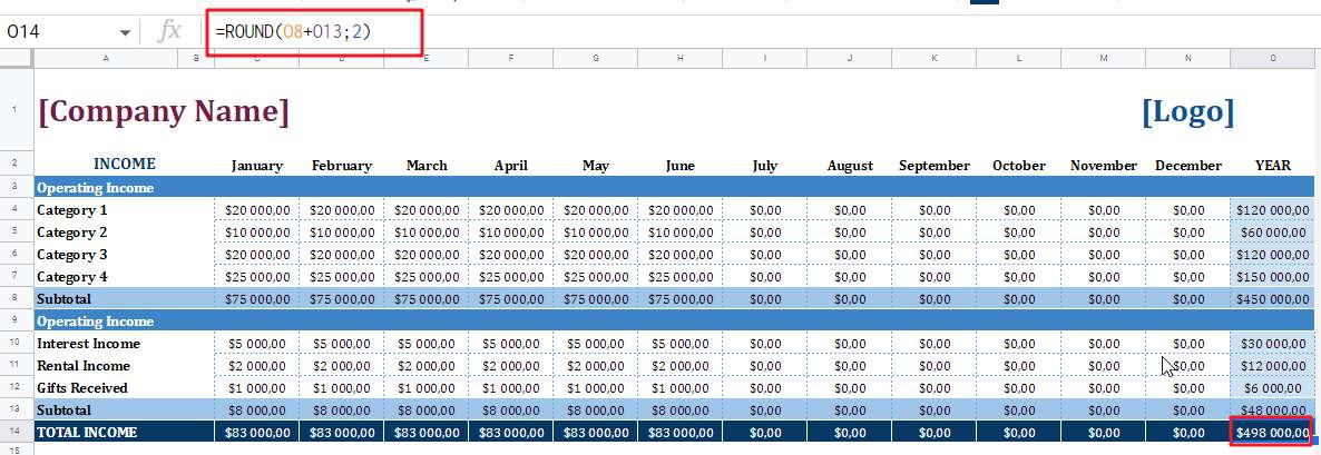 free business monthly budget template7-1