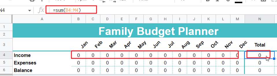 free family monthly budget planner1-1