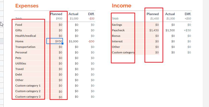 free monthly budget template-8-1