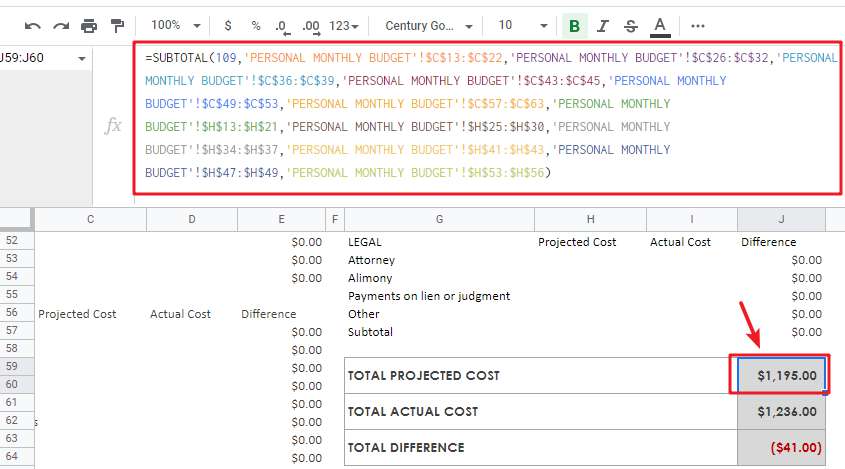 free personal monthly budget template1-1